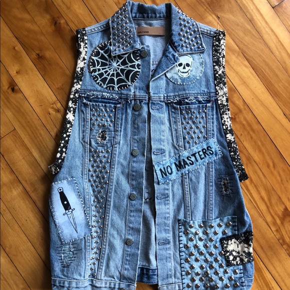GRLFRND Jackets & Blazers - GRLFRND embellished denim vest